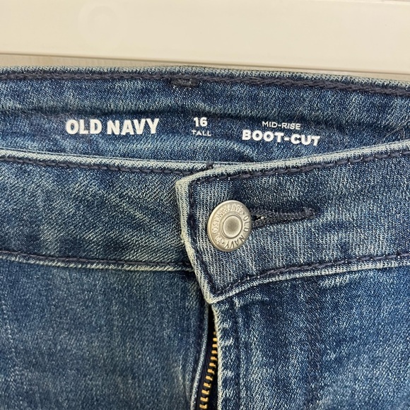 NWT Tall Old Navy Women's Boot Cut Jeans - Blue - Picture 2 of 3